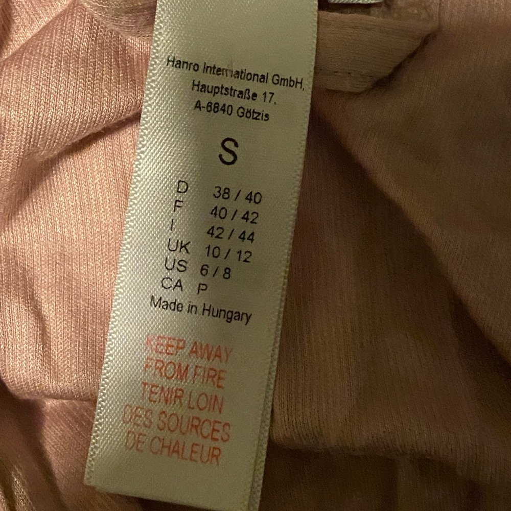 Women's‎ Hanro Pink Nightgown and Robe Set Size Small - Picture 4 of 6